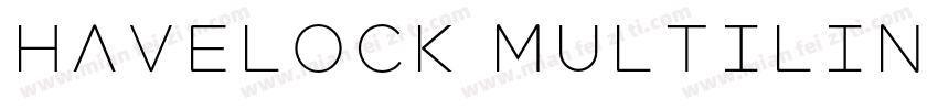 Havelock Multiline字体转换